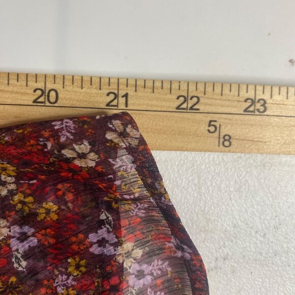 Lane Bryant Tunic Top Womens Plus Size 22/24 Floral Sheer Asymmetrical Laganlook - Picture 9 of 10